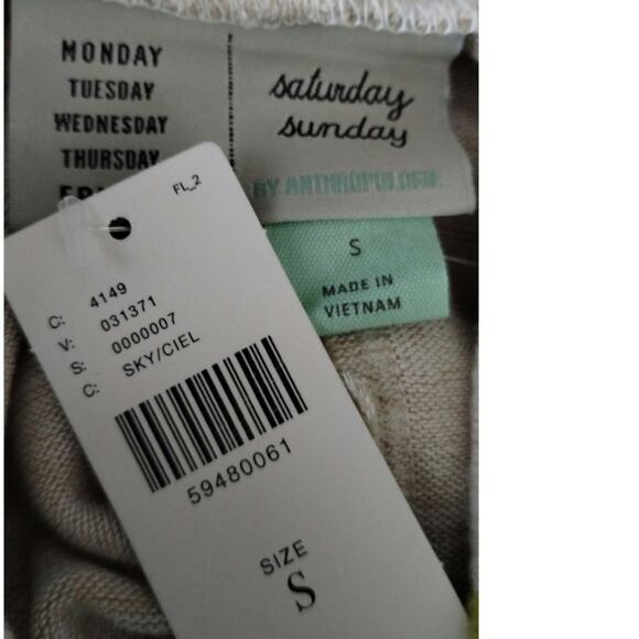 Saturday/Sunday by Anthropologie Cowl Neck Floral Sweater Dress Small NWT - Picture 7 of 8